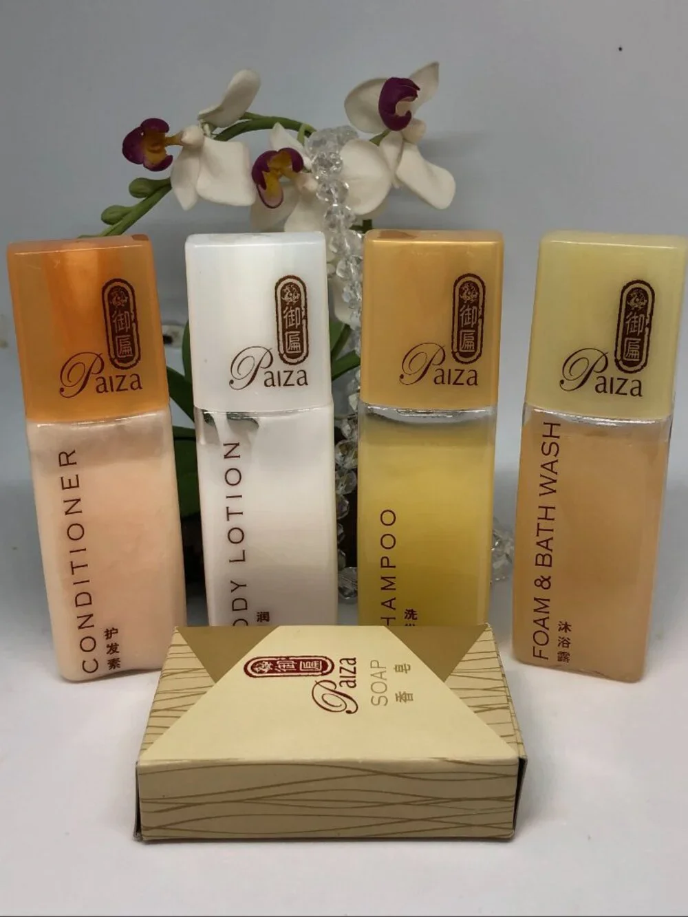 5x Palazzo Hotel Las Vegas Paiza Travel Size Toiletries-Shampoo~Conditioner~Soap